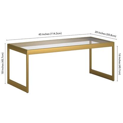 Table basse rectangulaire Ezra de 45 pouces de large
