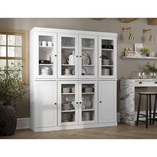 100% Solid Wood 65  Kitchen China Pantry Buffet by Palace Imports - 65  x 71.5 