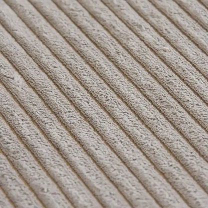 Canapé d'angle modulable en velours côtelé en forme de U, grand format, confortable, avec 5 coussins