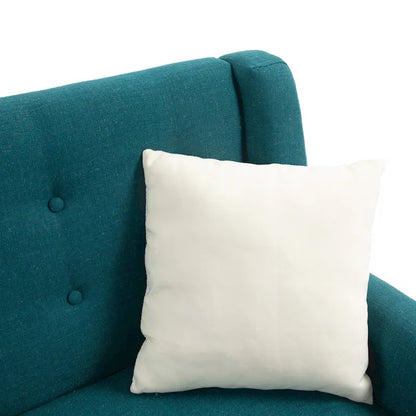 Ensemble fauteuil et causeuse 3 pièces en lin capitonné