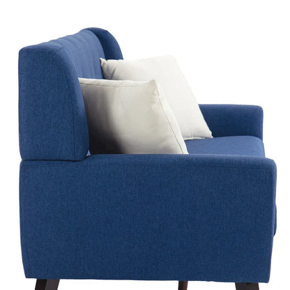 Ensemble fauteuil et causeuse 3 pièces en lin capitonné