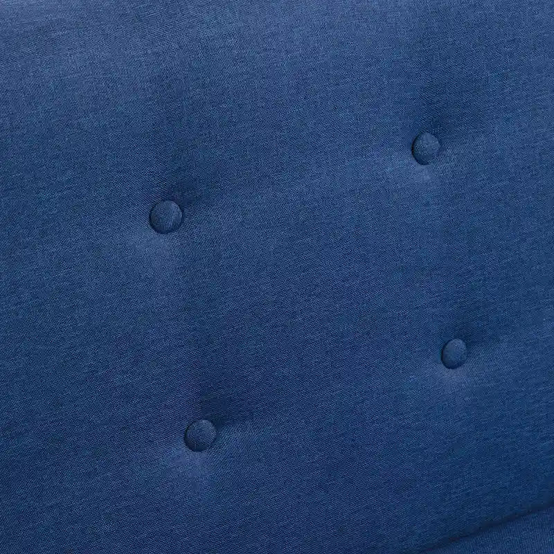 Ensemble fauteuil et causeuse 3 pièces en lin capitonné