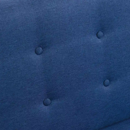 Ensemble fauteuil et causeuse 3 pièces en lin capitonné
