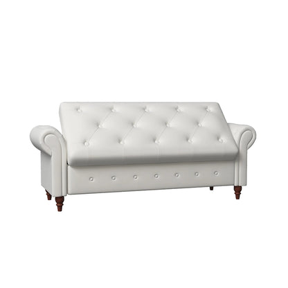 Banc de lit en tissu 63 avec rangement