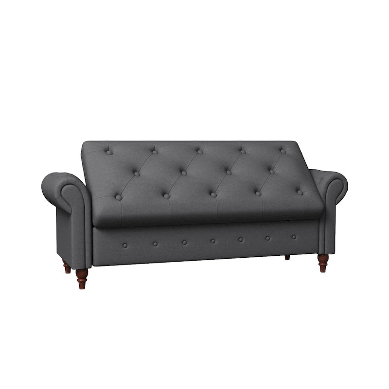 Banc de lit en tissu 63 avec rangement