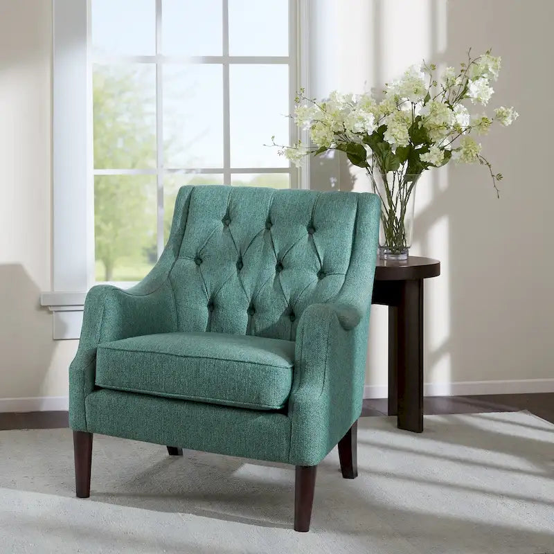Fauteuil d'appoint capitonné Madison Park Elle