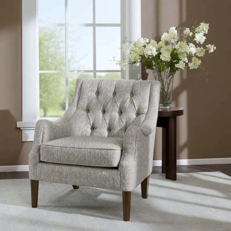 Fauteuil d'appoint capitonné Madison Park Elle