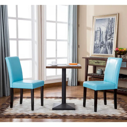 Chaises Parson rembourrées en bois massif et similicuir de style urbain Roundhill Furniture (lot de 2)