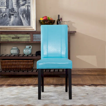 Chaises Parson rembourrées en bois massif et similicuir de style urbain Roundhill Furniture (lot de 2)
