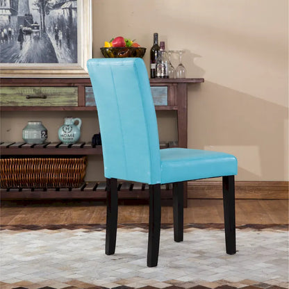 Chaises Parson rembourrées en bois massif et similicuir de style urbain Roundhill Furniture (lot de 2)