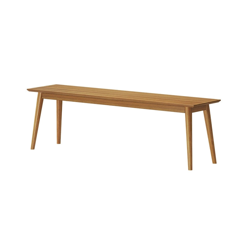 Banc de salle à manger moderne mi-siècle à poutres et planches - 59