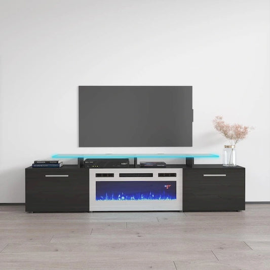 Cheminée électrique Rova WH-EF Meuble TV moderne 75 pouces