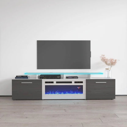 Cheminée électrique Rova WH-EF Meuble TV moderne 75 pouces