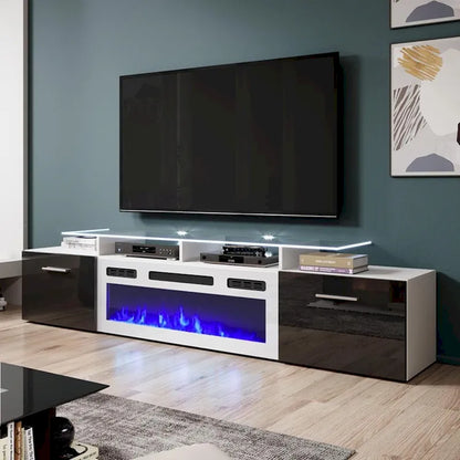 Cheminée électrique Rova WH-EF Meuble TV moderne 75 pouces