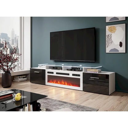 Cheminée électrique Rova WH-EF Meuble TV moderne 75 pouces