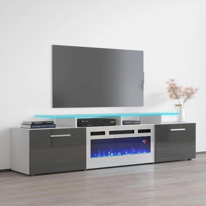 Cheminée électrique Rova WH-EF Meuble TV moderne 75 pouces