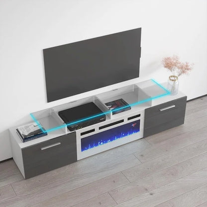 Cheminée électrique Rova WH-EF Meuble TV moderne 75 pouces