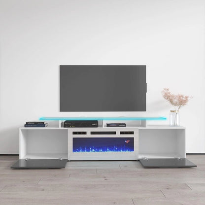 Cheminée électrique Rova WH-EF Meuble TV moderne 75 pouces