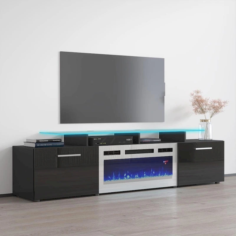 Cheminée électrique Rova WH-EF Meuble TV moderne 75 pouces