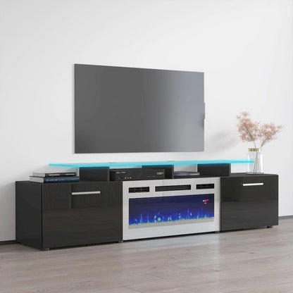 Cheminée électrique Rova WH-EF Meuble TV moderne 75 pouces