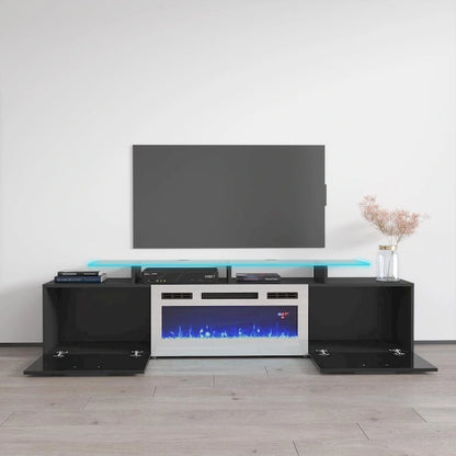 Cheminée électrique Rova WH-EF Meuble TV moderne 75 pouces