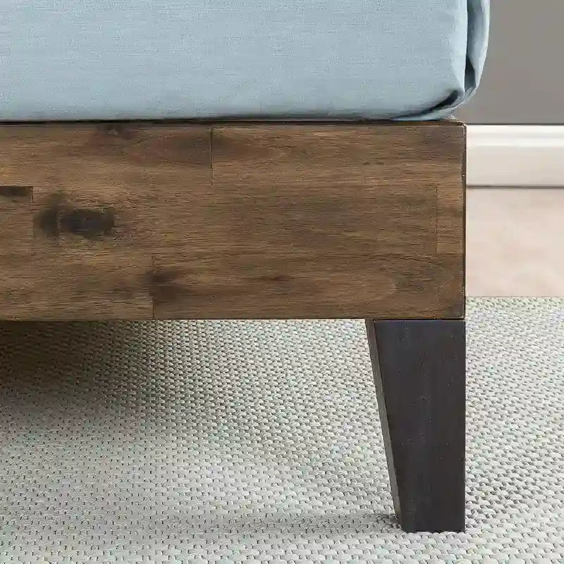 Priage by ZINUS Cadre de lit plateforme en bois marron avec tête de lit