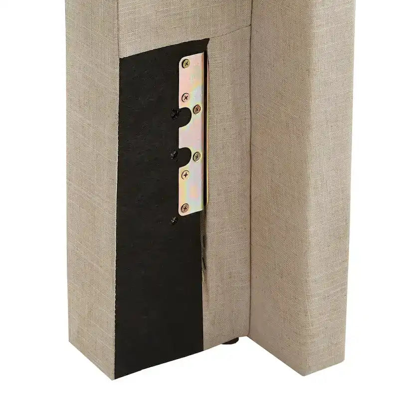 Tête de lit capitonnée Naples pour lit double à oreilles par iNSPIRE Q Artisan