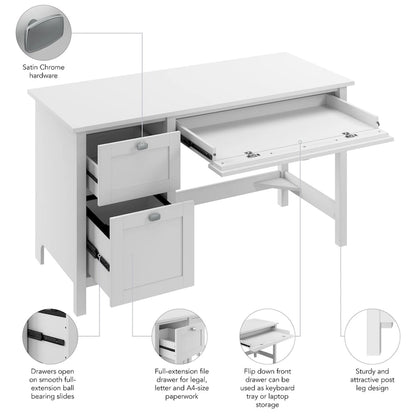 Bureau d'ordinateur Broadview 54W avec tiroirs de Bush Furniture