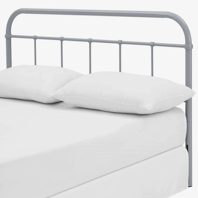 Tête de lit Lomita Classic King Size en métal gris