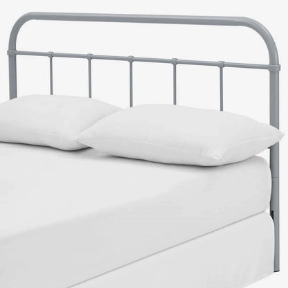 Tête de lit Lomita Classic King Size en métal gris