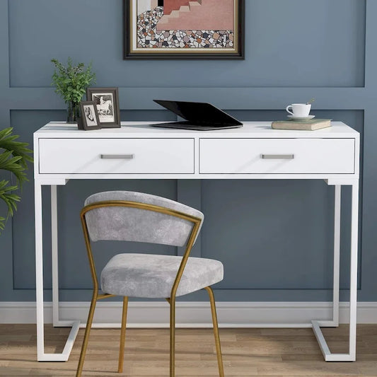 Petit bureau de 40 pouces avec tiroirs