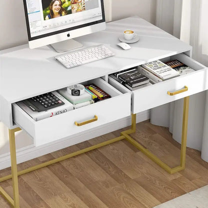 Petit bureau de 40 pouces avec tiroirs