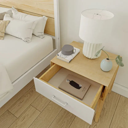 Ensemble de chambre à coucher Plank and Beam 3 pièces, lit king-size, avec 2 tables de chevet
