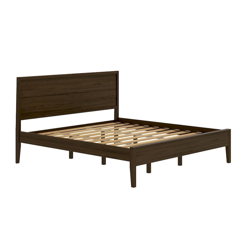 Ensemble de chambre à coucher Plank and Beam 3 pièces, lit king-size, avec 2 tables de chevet