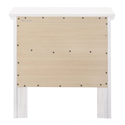 Table de chevet Primo Transitional en bois à 2 tiroirs