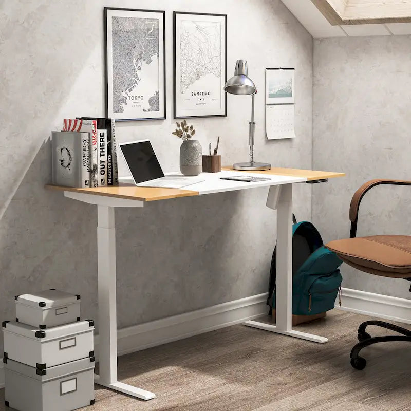 Getty Modern 47-inch Steel Adjustable Standing Desk by Furniture of America