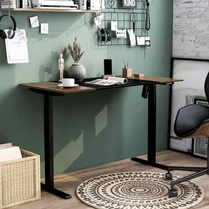 Bureau assis-debout réglable en acier Getty Modern de 47 pouces par Furniture of America