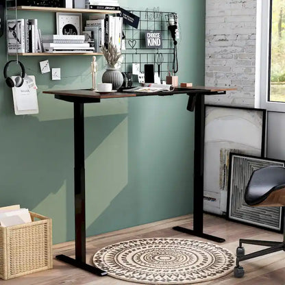 Bureau assis-debout réglable en acier Getty Modern de 47 pouces par Furniture of America