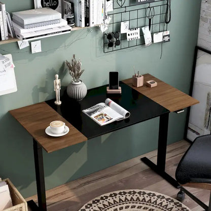 Bureau assis-debout réglable en acier Getty Modern de 47 pouces par Furniture of America