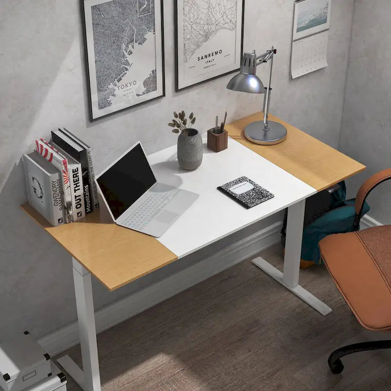 Bureau assis-debout réglable en acier Getty Modern de 47 pouces par Furniture of America