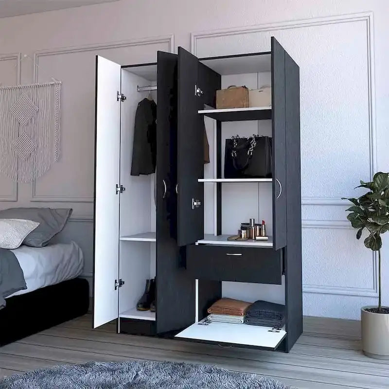 Armoire Habana de FM Furniture, deux portes, un tiroir - Non disponible