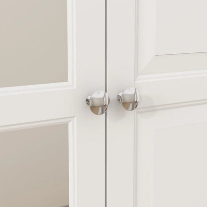 Armoire-penderie laquée de 70,9 cm de haut, placard en bois avec porte miroir