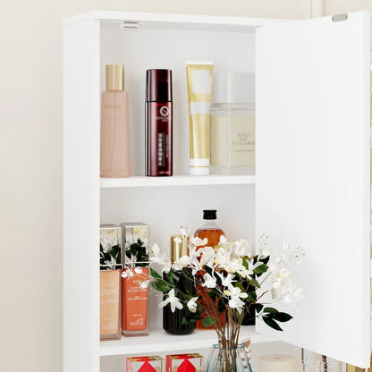 Miroir de maquillage pliable blanc moderne avec éclairage réglable - 40,2 x 54,1