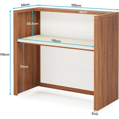 Bureau d'accueil de 47 pouces avec comptoir