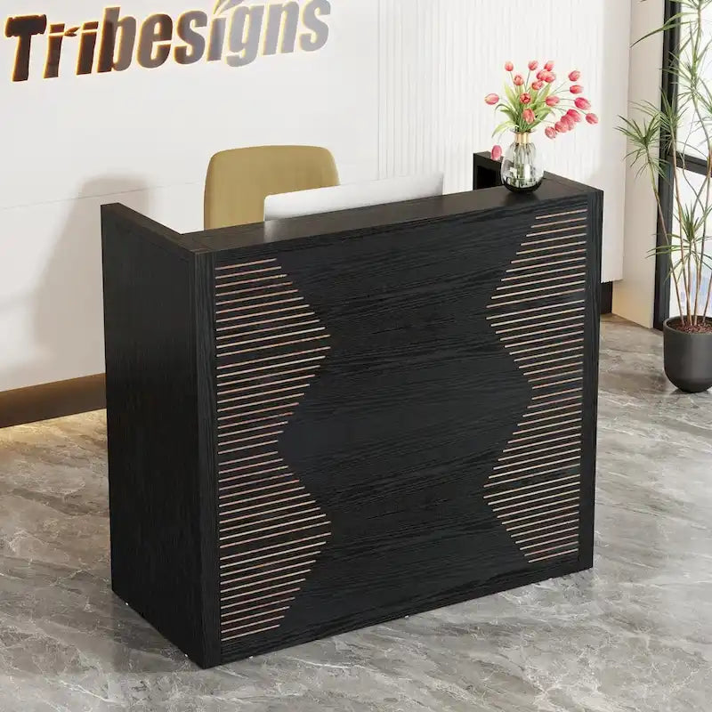 Bureau d'accueil de 47 pouces avec comptoir