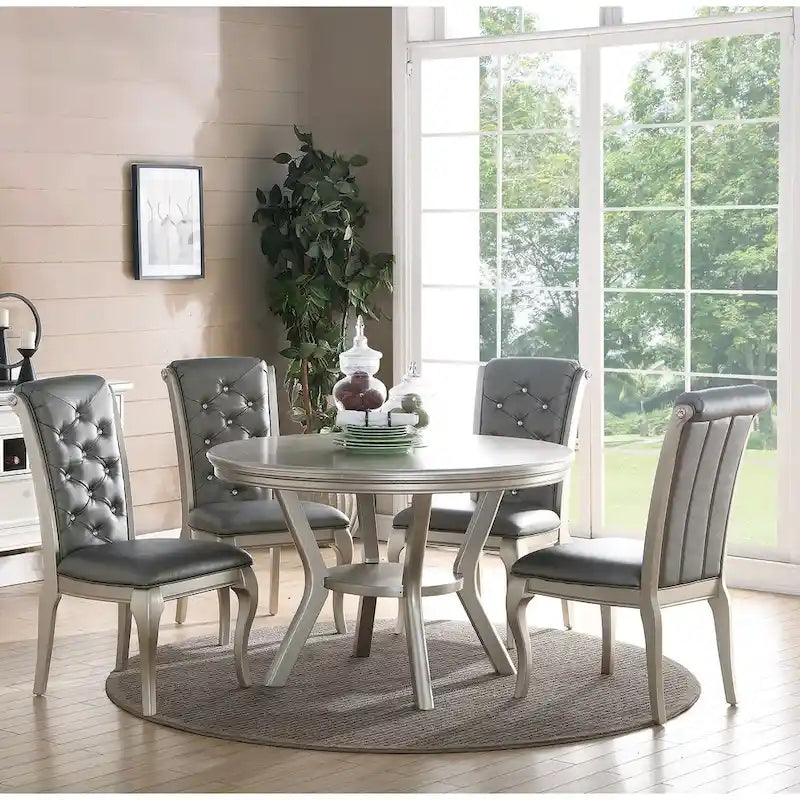 Table de salle à manger en argent antique