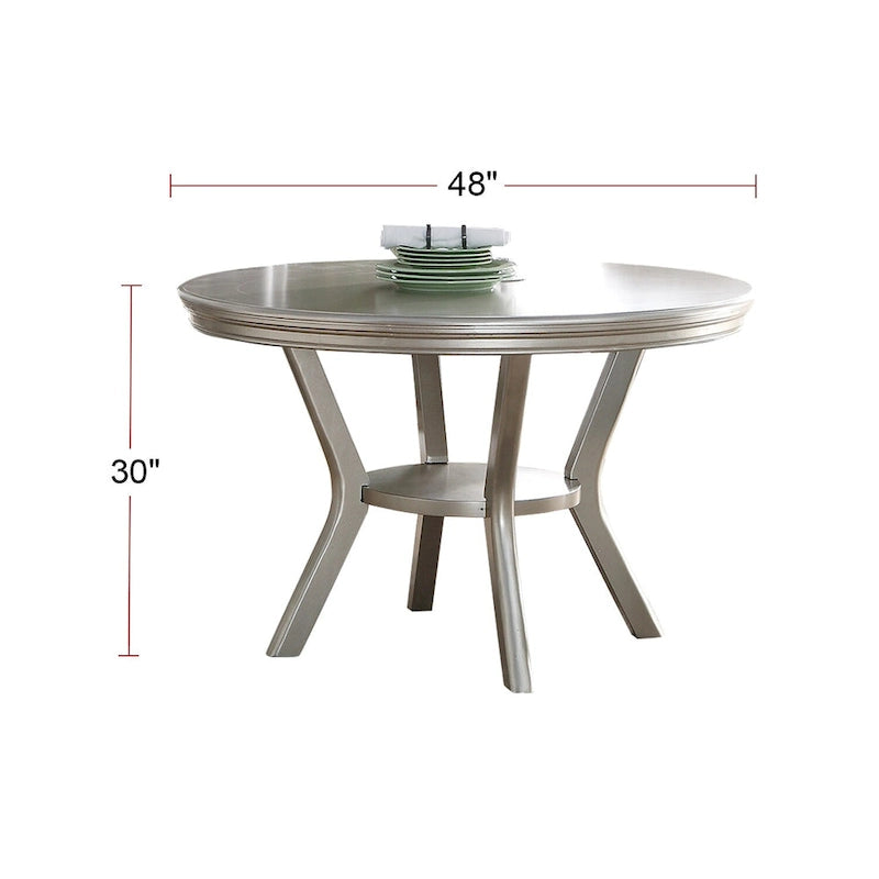 Table de salle à manger en argent antique