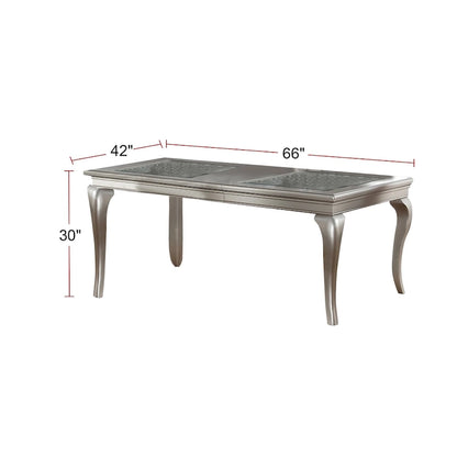 Table de salle à manger en argent antique