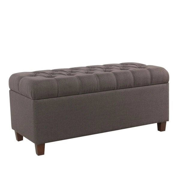 Banc de rangement capitonné Copper Grove Muir