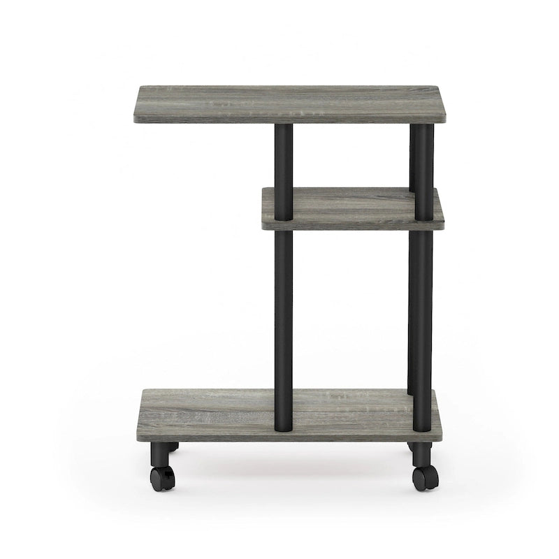 Table d'appoint Furinno Turn-N-Tube en forme de U avec roulettes